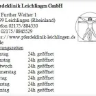 Unternehmen 1 Bild PFERDEKLINIK LEICHLINGEN GMBH Tierkliniken am Leichlingen (Rheinland) NW