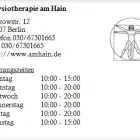 Unternehmen 1 Bild PHYSIOTHERAPIE AM HAIN Ärzte am Berlin BE