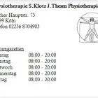 Unternehmen 1 Bild PHYSIOTHERAPIE S.KLOTZ J.THESEN PHYSIOTHERAPIE Ärzte am Köln NW