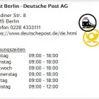 Unternehmen 1 Bild POST BERLIN - DEUTSCHE POST AG Postämter, Poststellen am Berlin BE