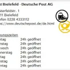 Unternehmen 1 Bild POST BIELEFELD - DEUTSCHE POST AG Postämter, Poststellen am Bielefeld NW