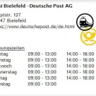 Unternehmen 1 Bild POST BIELEFELD - DEUTSCHE POST AG Postämter, Poststellen am Bielefeld NW