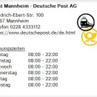 Unternehmen 1 Bild POST MANNHEIM - DEUTSCHE POST AG Transportunternehmen, Fuhrunternehmen am Mannheim BW