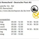 Unternehmen 1 Bild POST REMSCHEID - DEUTSCHE POST AG Postämter, Poststellen am Remscheid NW