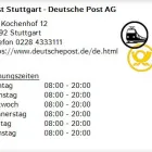 Unternehmen 1 Bild POST STUTTGART - DEUTSCHE POST AG Postämter, Poststellen am Stuttgart BW