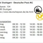 Unternehmen 1 Bild POST STUTTGART - DEUTSCHE POST AG Postämter, Poststellen am Stuttgart BW