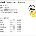 Unternehmen 1 Bild POSTBANK FINANZCENTER SOLINGEN Postämter, Poststellen am Solingen NW
