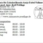 Unternehmen 1 Bild PRAXIS FÜR ZAHNHEILKUNDE ANTJE EUBEL-VOLLMER UND DR. MED. DENT. ROLF PRÜLLAGE Ärzte am Gelsenkirchen NW