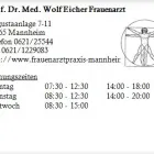 Unternehmen 1 Bild PROF. DR. MED. WOLF EICHER FRAUENARZT Ärzte am Mannheim BW