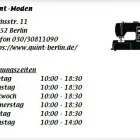Unternehmen 1 Bild QUINT -MODEN Textil, Bekleidung Einzelhandel am Berlin BE