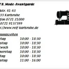 Unternehmen 1 Bild REIF B. MODE-AVANTGARDE Textil, Bekleidung Einzelhandel am Karlsruhe BW