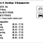 Unternehmen 1 Bild REUTER H. ABSCHLEPP- & BERGUNGSSERVICE Werkstätten (Pkw) am Mainz RP