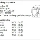 Unternehmen 1 Bild ROSSBERG-APOTHEKE Gesundheitsdienste am Stuttgart BW