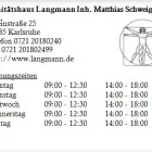 Unternehmen 1 Bild SANITÄTSHAUS LANGMANN INH. MATTHIAS SCHWEIGERT E.K. Medizinische Ausrüstungsfirmen am Karlsruhe BW