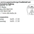 Unternehmen 1 Bild SBH-SERVICE GEMEINNÜTZIGE GESELLSCHAFT MIT BESCHRÄNKTER HAFTUNG Ärzte am Berlin BE
