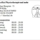 Unternehmen 1 Bild SHAOHAI PHYSIOTHERAPIE UND MEHR Ärzte am Köln NW