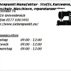Unternehmen 1 Bild SIEBENPUNKT MANUFAKTUR - STOFFE, KURZWAREN, NÄHSCHULE, MASCHINEN,-REPARATURANNAHME Textil, Bekleidung Einzelhandel am Grevenbroich NW