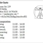 Unternehmen 1 Bild SMILE OPTIC Optiker am Köln NW
