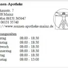 Unternehmen 1 Bild SONNEN-APOTHEKE Gesundheitsdienste am Mainz RP