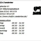 Unternehmen 1 Bild STOFFE ZANDERINO Stoffgeschäft am Mönchengladbach NW