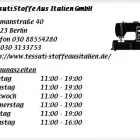 Unternehmen 1 Bild TESSUTI STOFFE AUS ITALIEN GMBH Textil, Bekleidung Grosshandel am Berlin BE