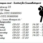 Unternehmen 1 Bild THERAQUA.MED - INSTITUT FÜR GESUNDHEITSSPORT Ärzte am Haan NW