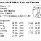 Unternehmen 1 Bild TIERÄRZTLICHE KLINIK FÜR KLEIN- UND HEIMTIERE Tierkliniken am Berlin BE