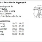 Unternehmen 1 Bild TOBIAS BRANDHOFER AUGENOPTIK Optiker am Köln NW