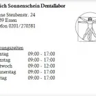 Unternehmen 1 Bild ULRICH SONNENSCHEIN DENTALLABOR Medizinische Kontrollen und Untersuchungen am Essen NW