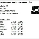 Unternehmen 1 Bild UNITED COLORS OF BENETTON - STORE KÖLN Textil, Bekleidung Einzelhandel am Köln NW