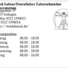 Unternehmen 1 Bild WECK SABINE DENTALLABOR ZAHNTECHNISCHES LABORATORIUM Medizinische Kontrollen und Untersuchungen am Solingen NW