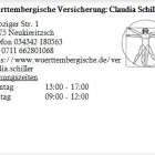 Unternehmen 1 Bild WÜRTTEMBERGISCHE VERSICHERUNG: CLAUDIA SCHILLER Versicherung am Leipzig SN