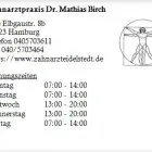 Unternehmen 1 Bild ZAHNARZTPRAXIS DR. MATHIAS BIRCH Ärzte am Hamburg HH