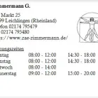 Unternehmen 1 Bild ZIMMERMANN G. Ärzte am Leichlingen (Rheinland) NW