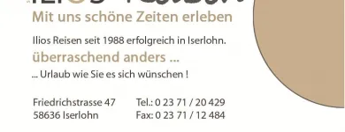 Unternehmen 1 Bild ILIOS REISEN / IBPC GMBH Unterhaltung am Iserlohn NW